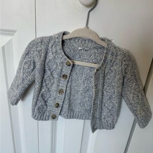 Janie and Jack baby blue Cable Knit Sweater